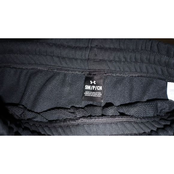 Under Armour Women's Sz S Black Project Rock Heavyweight Terry Jogger Pants $90 - Picture 3 of 13